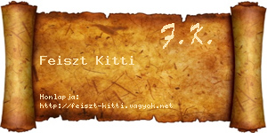 Feiszt Kitti névjegykártya